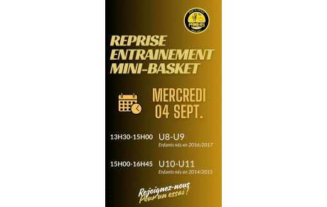 RENTRÉE MINI-BASKET 