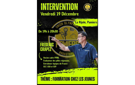 INTERVENTION FRÉDÉRIC CRAPEZ (FFBB)